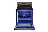 LG Electric Range, 30 inch Exterior Width, Self Clean, Convection, 5 Burners, 6.3 cu. ft. Capacity, Storage Drawer, 1 Ovens, Black Stainless Steel colour