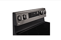 LG Electric Range, 30 inch Exterior Width, Self Clean, Convection, 5 Burners, 6.3 cu. ft. Capacity, Storage Drawer, 1 Ovens, Black Stainless Steel colour