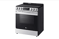 LG Electric Range, 30 inch Exterior Width, Self Clean, Convection, 5 Burners, 6.3 cu. ft. Capacity, Storage Drawer, Air Fry, Stainless Steel colour