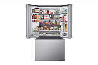 LG French Door Refrigerator, 36 inch Width, ENERGY STAR Certified, Counter Depth, 26 cu. ft. Capacity, Stainless Steel colour Dual Ice Maker, Craft Ice, Air Filter, Cool Guard, UVnano