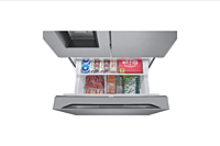 LG French Door Refrigerator, 36 inch Width, ENERGY STAR Certified, Counter Depth, 26 cu. ft. Capacity, Stainless Steel colour Dual Ice Maker, Craft Ice, Air Filter, Cool Guard, UVnano